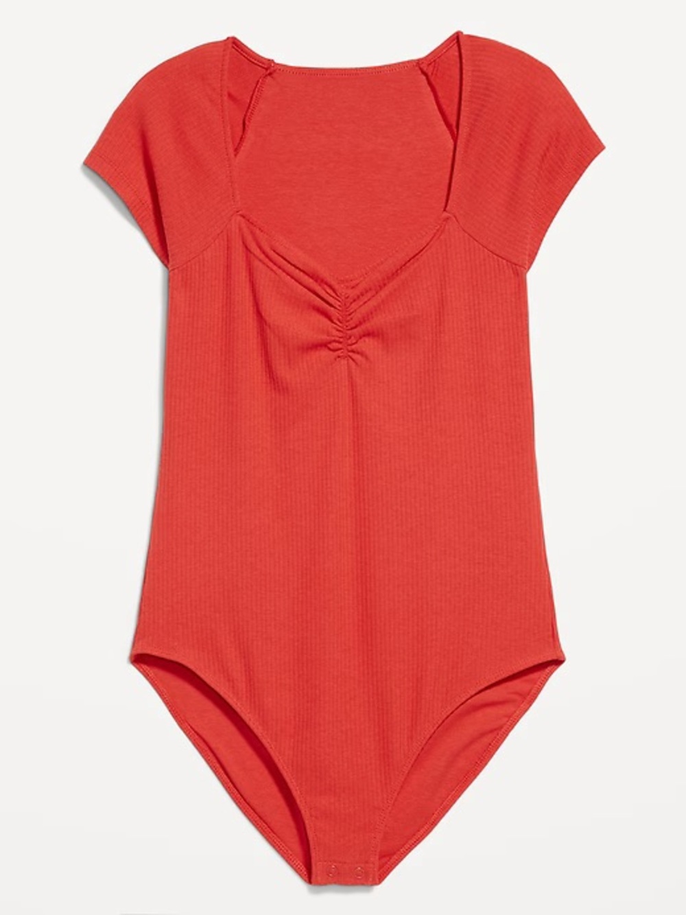 Women's ruched cinched sweetheart neckline bodysuit NWT size S